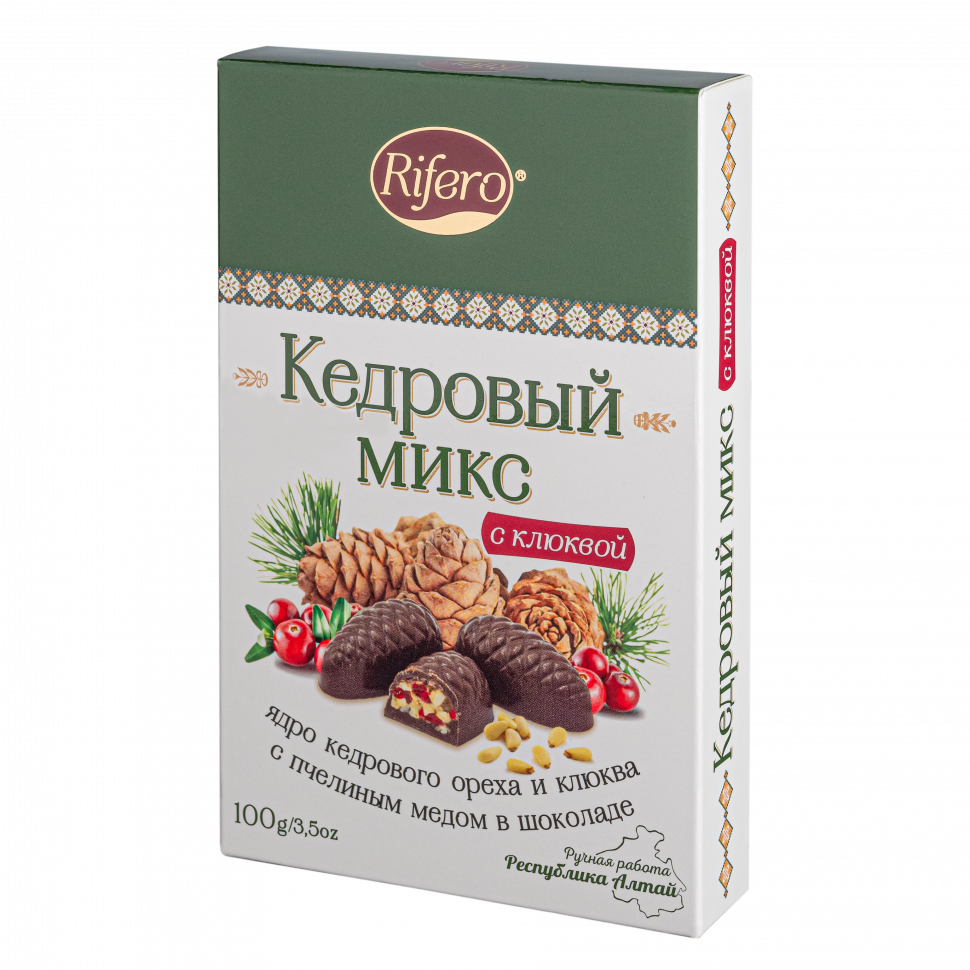  Риф и ко Конфеты "Кедровый микс КЛЮКВА" 100г     в Екатеринбурге