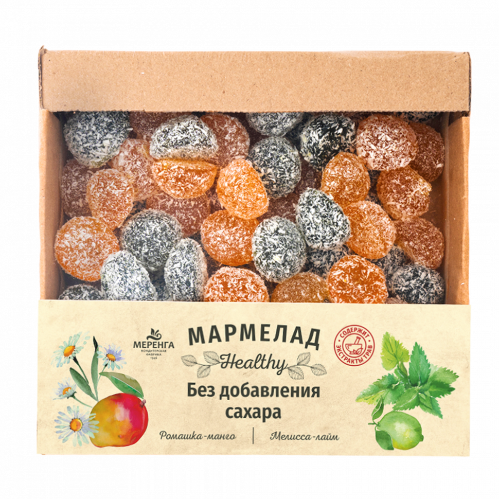  Меренга Мармелад в кокосовой обсыпке Ромашка+Мелисса , 800г     в Екатеринбурге