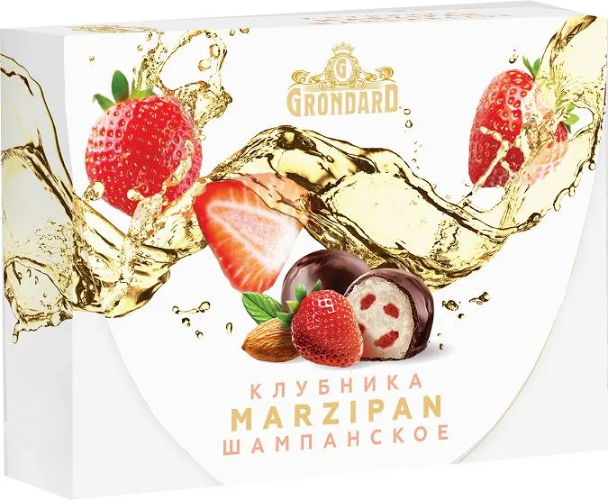  TM Grondard       (10185) Конфеты глазированные Марципановые Клубника и Шампанское, 98г в Екатеринбурге